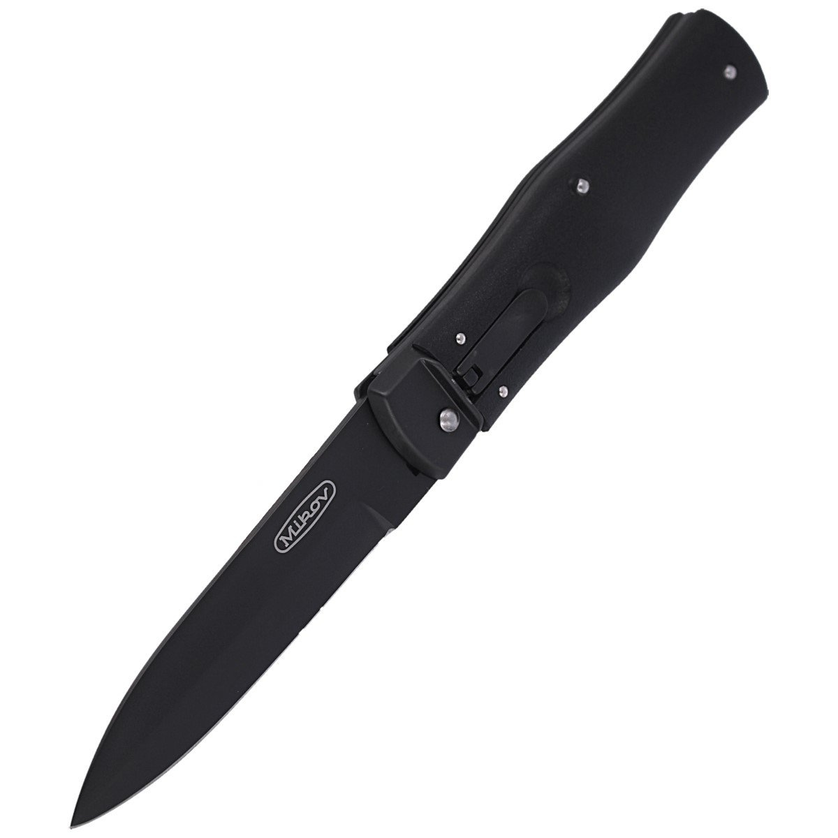 Nóż sprężynowy Mikov Predator Blackout Black ABS, Black DLC N690 (241-BH-1/BKP) 7 Nóż sprężynowy Mikov Predator Blackout Black ABS, Black DLC N690 (241-BH-1/BKP)-7