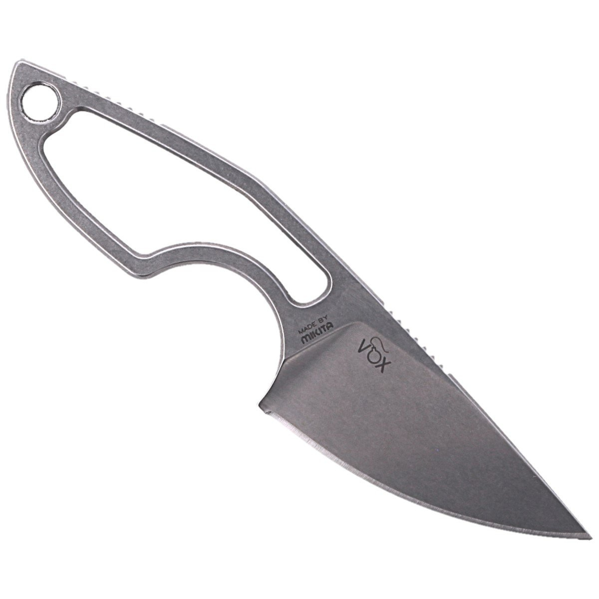Nóż na szyje MKM Mikro 1 Naked Stainless, Stonewashed M390 by Jesper Voxnæs (MKMR01-N) 3 Nóż na szyje MKM Mikro 1 Naked Stainless, Stonewashed M390 by Jesper Voxnæs (MKMR01-N)-3