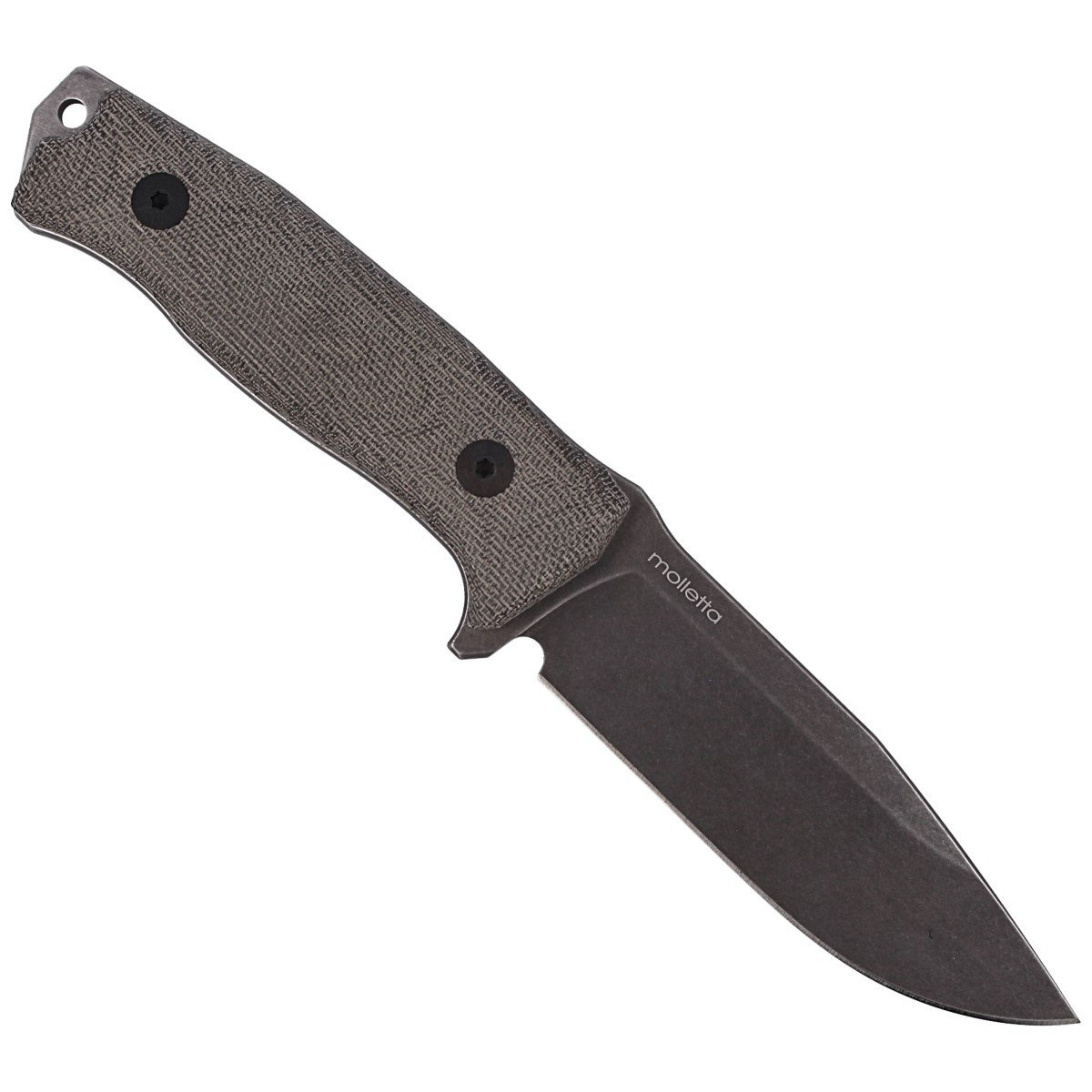 Nóż LionSteel Micarta Green Canvas, PVD / Stone Washed Sleipner (M5B CVG) 3 Nóż LionSteel Micarta Green Canvas, PVD / Stone Washed Sleipner (M5B CVG)-3