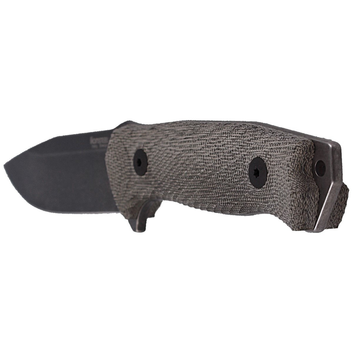 Nóż LionSteel Micarta Green Canvas, PVD / Stone Washed Sleipner (M5B CVG) 6 Nóż LionSteel Micarta Green Canvas, PVD / Stone Washed Sleipner (M5B CVG)-6