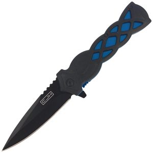 Nóż składany Herbertz CJH Black/Blue ABS, Black Blade 420 (44008)-1