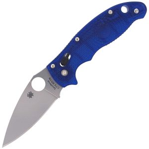 Nóż składany Spyderco Manix 2 FRCP Blue, CTS BD1N Plain (C101PBL2)-1