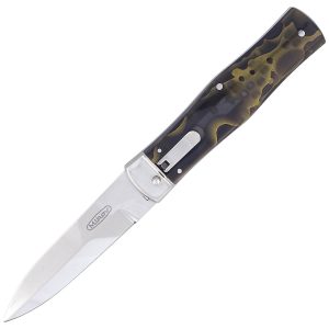 Nóż sprężynowy Mikov Predator Green Raffir, Mirror N690 (241-BRa-1/KP GREEN)-1