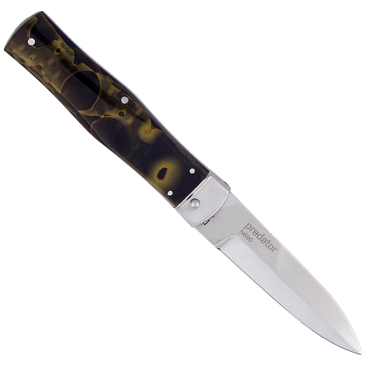Nóż sprężynowy Mikov Predator Green Raffir, Mirror N690 (241-BRa-1/KP GREEN) 3 Nóż sprężynowy Mikov Predator Green Raffir, Mirror N690 (241-BRa-1/KP GREEN)-3