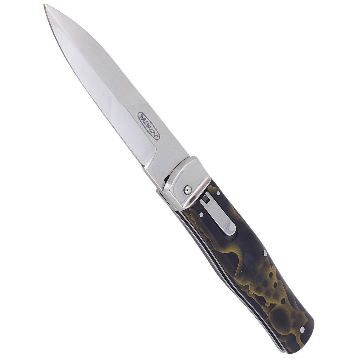 Nóż sprężynowy Mikov Predator Green Raffir, Mirror N690 (241-BRa-1/KP GREEN) 5 Nóż sprężynowy Mikov Predator Green Raffir, Mirror N690 (241-BRa-1/KP GREEN)-5