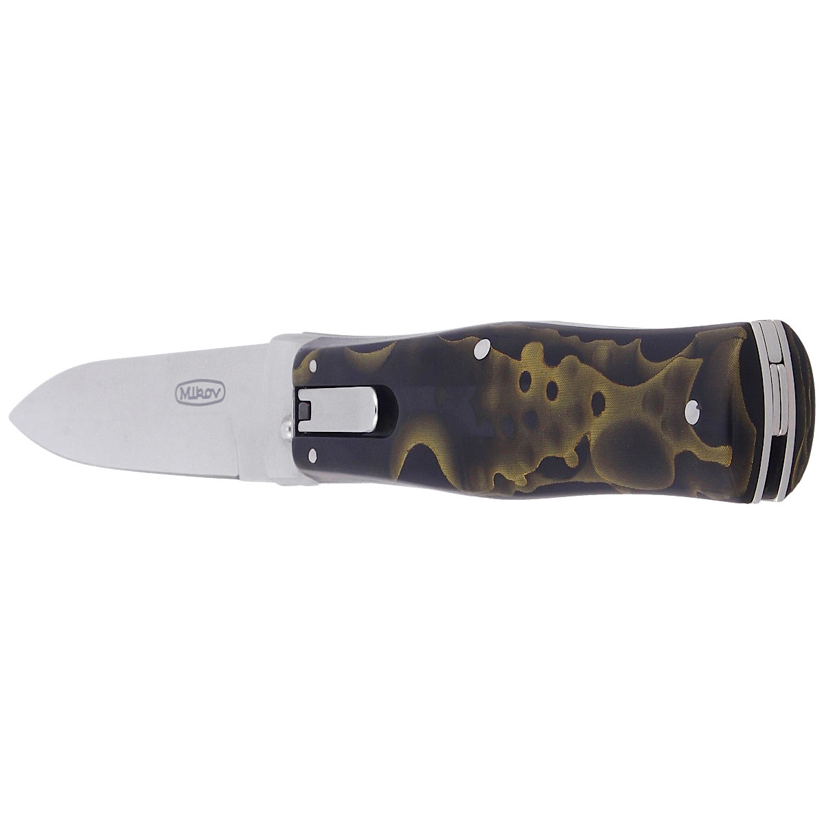 Nóż sprężynowy Mikov Predator Green Raffir, Mirror N690 (241-BRa-1/KP GREEN) 6 Nóż sprężynowy Mikov Predator Green Raffir, Mirror N690 (241-BRa-1/KP GREEN)-6
