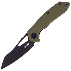 Nóż składany Kubey Knife New Vagrant Tan G10, Darkwashed AUS-10 (KU291E)-1