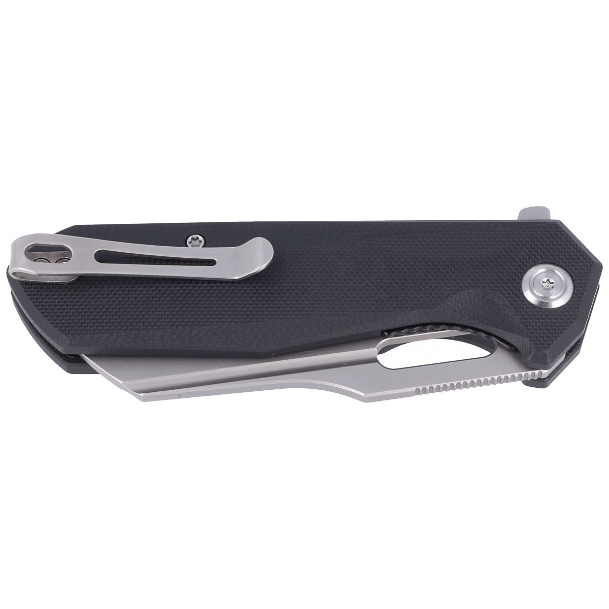 Nóż składany Kubey Atlas Black G10, Beadblasted 14C28N by Jelly Jerry (KU328A) 2 Nóż składany Kubey Atlas Black G10, Beadblasted 14C28N by Jelly Jerry (KU328A)-2