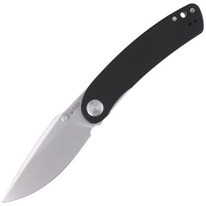 Nóż składany Kubey Knife Momentum, Black G10, Bead Blasted D2 by Sherif Manganas (KU344A)-1