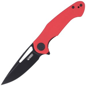 Nóż Kubey Knife Dugu, Red G10, Dark Stonewashed 14C28N (KU210F)-1