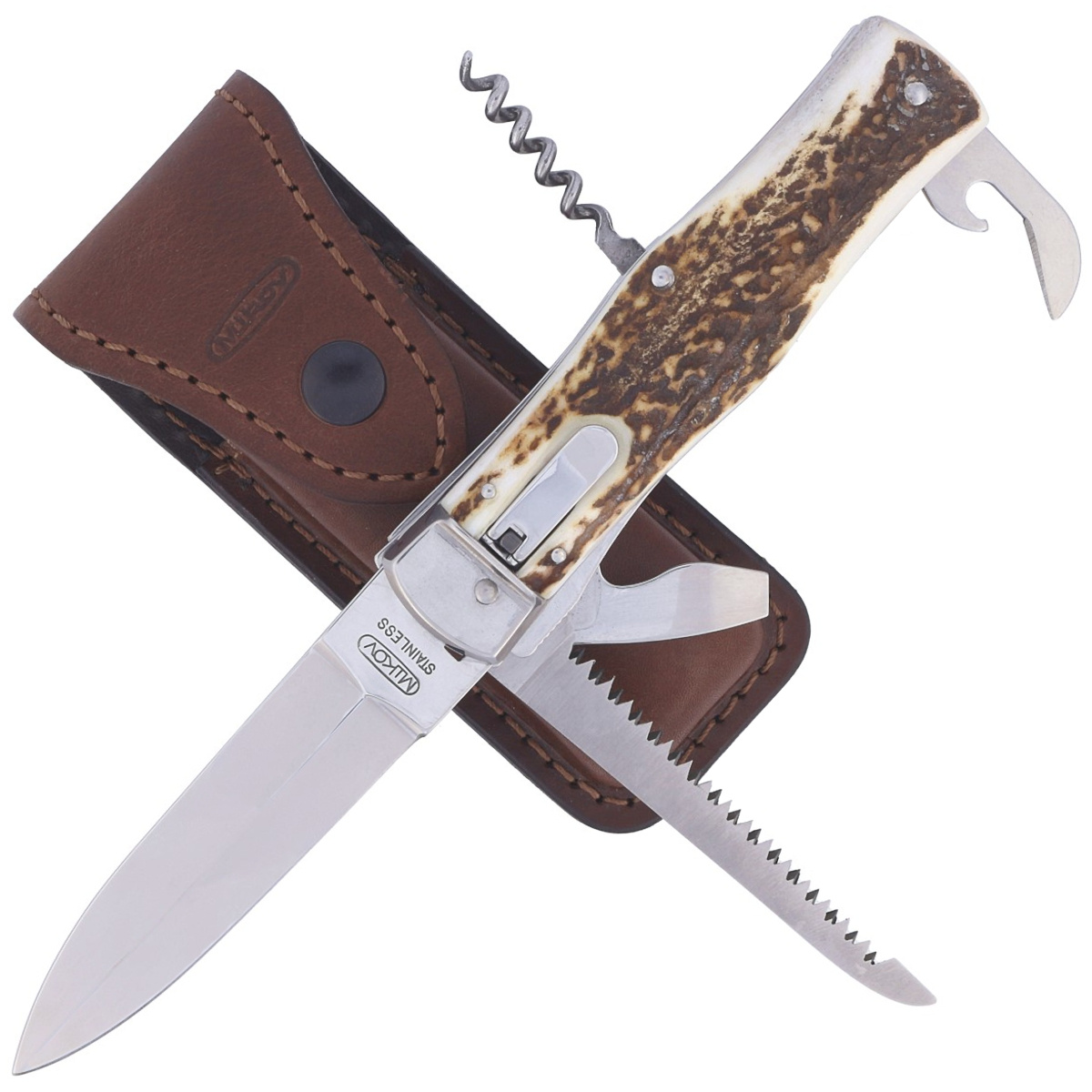 Nóż sprężynowy Mikov Predator Deer Stag 5ostrz (241-NP-5/KP) 2 Nóż sprężynowy Mikov Predator Deer Stag 5ostrz (241-NP-5/KP)-2