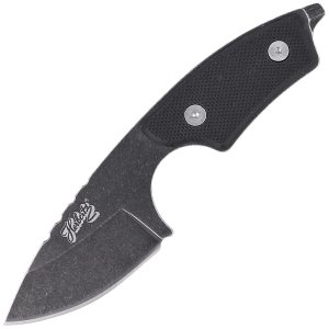 Nóż na szyję Herbertz CJH Neck Knife Black G10, Black Stonewashed 420 (10000345)-1