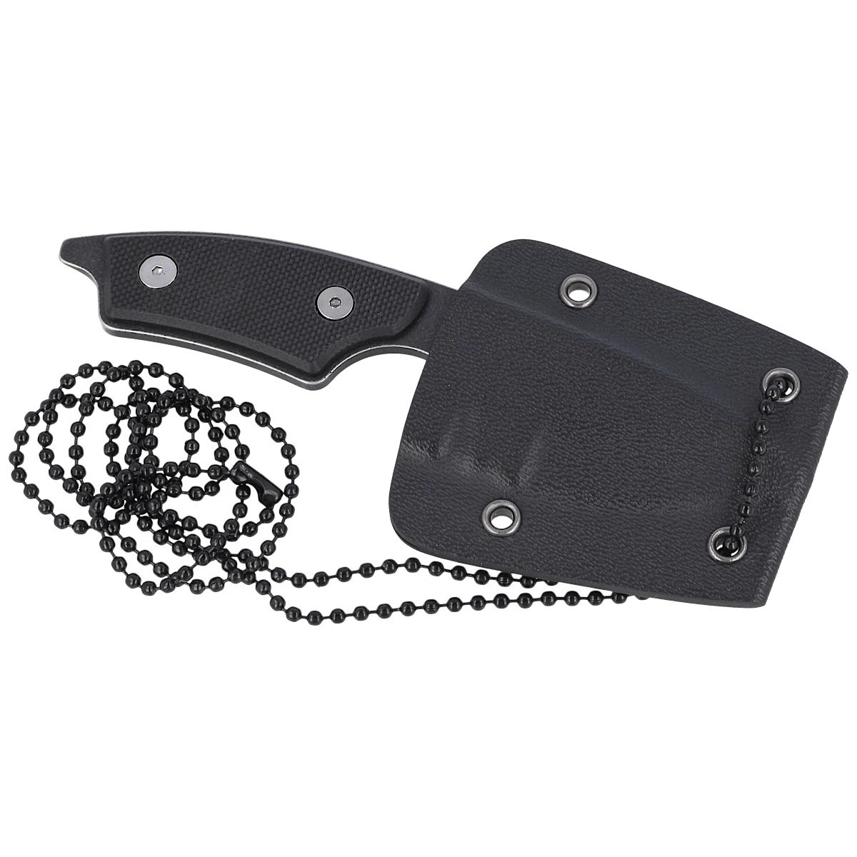 Nóż na szyję Herbertz CJH Neck Knife Black G10, Black Stonewashed 420 (10000345) 3 Nóż na szyję Herbertz CJH Neck Knife Black G10, Black Stonewashed 420 (10000345)-3