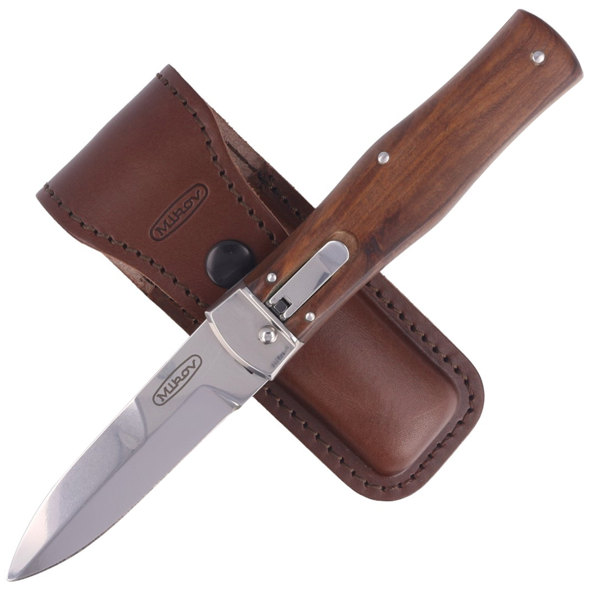 Nóż sprężynowy Mikov Predator Palisander Santos, Mirror N690 (241-BD-1/KP) 2 Nóż sprężynowy Mikov Predator Palisander Santos, Mirror N690 (241-BD-1/KP)-2