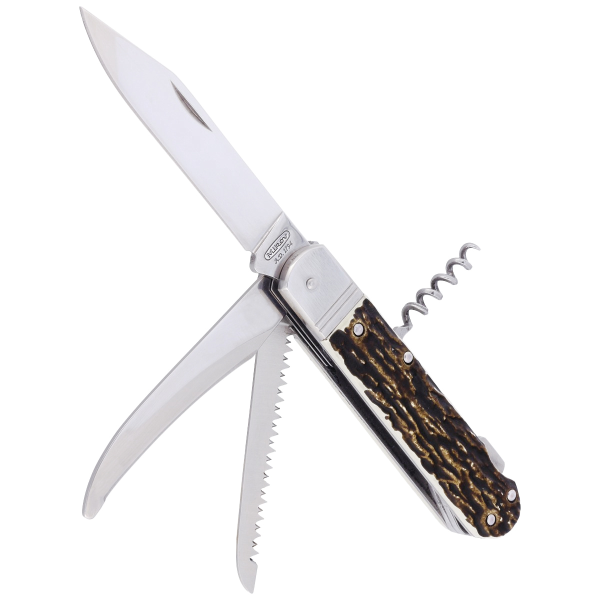 Scyzoryk myśliwski Mikov Fixir Imit. Dear Stag, Mirror (232-XH-4V Z) 5 Scyzoryk myśliwski Mikov Fixir Imit. Dear Stag, Mirror (232-XH-4V Z)-5