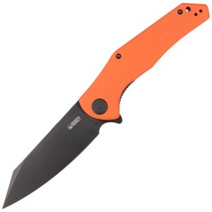 Nóż składany Kubey Flash KU158G Orange G10, Blackwashed AUS-10-1