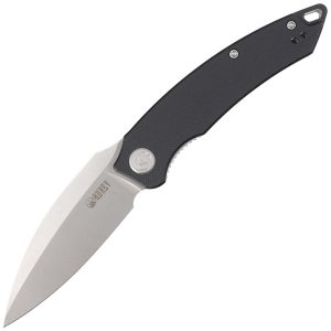 Nóż składany Kubey Knife Leaf Black G10, Bead Blasted AUS-10 by Tiguass (KU333A)-1