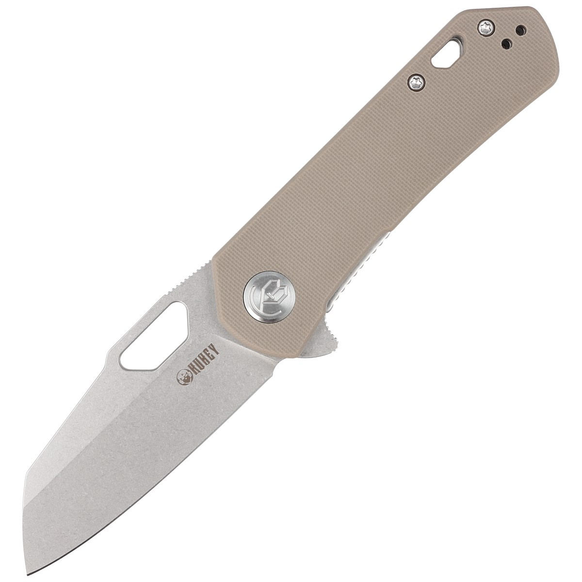 Nóż składany Kubey Knife Duroc Tan G10, Bead Blasted AUS-10 by Colin Maisonpierre (KU332K) 1 Nóż składany Kubey Knife Duroc Tan G10, Bead Blasted AUS-10 by Colin Maisonpierre (KU332K)-1