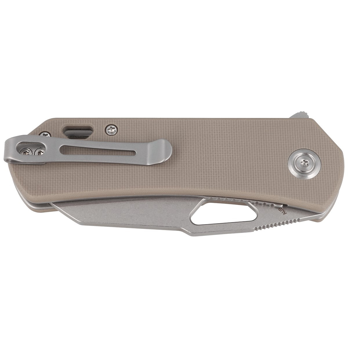 Nóż składany Kubey Knife Duroc Tan G10, Bead Blasted AUS-10 by Colin Maisonpierre (KU332K) 2 Nóż składany Kubey Knife Duroc Tan G10, Bead Blasted AUS-10 by Colin Maisonpierre (KU332K)-2