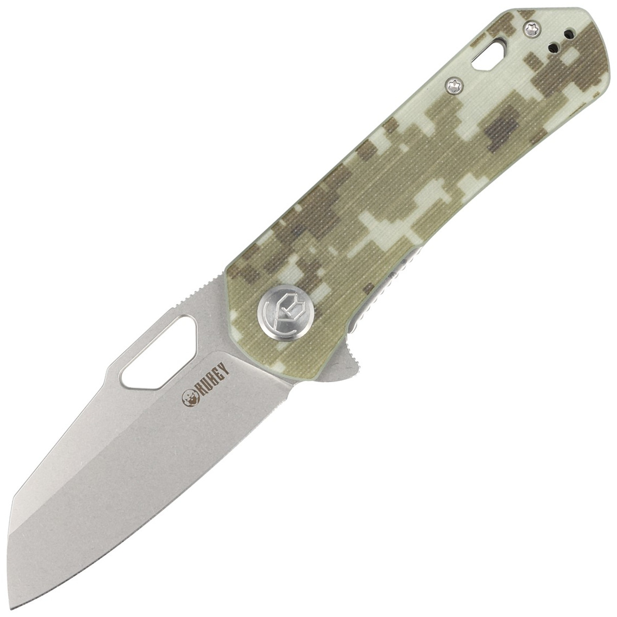 Nóż składany Kubey Knife Duroc Camo G10, Bead Blasted AUS-10 by Colin Maisonpierre (KU332J) 1 Nóż składany Kubey Knife Duroc Camo G10, Bead Blasted AUS-10 by Colin Maisonpierre (KU332J)-1