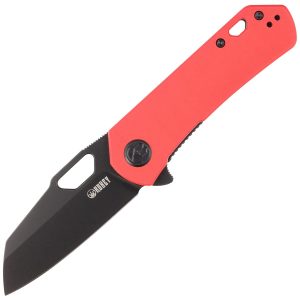 Nóż składany Kubey Knife Duroc Red G10, Black Stonewashed AUS-10 by Colin Maisonpierre (KU332F)-1