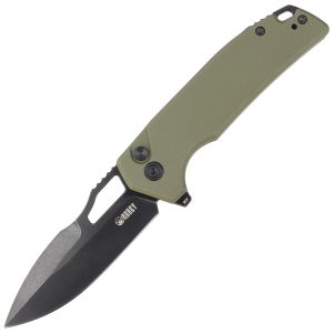 Nóż składany Kubey Knife RDF Green G10, Blackwash AUS-10 by HYDRA Design (KU316B)-1