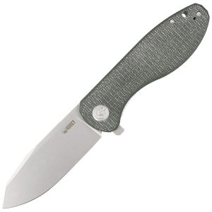 Nóż składany Kubey Knife Master Chief Green Micarta, Bead Blast AUS-10 by Keanu Alfaro (KU358I)-1
