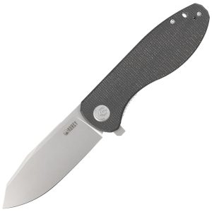 Nóż składany Kubey Knife Master Chief Black Micarta, Bead Blast AUS-10 by Keanu Alfaro (KU358H)-1