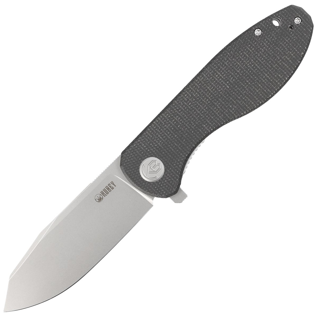 Nóż składany Kubey Knife Master Chief Black Micarta, Bead Blast AUS-10 by Keanu Alfaro (KU358H) 1 Nóż składany Kubey Knife Master Chief Black Micarta, Bead Blast AUS-10 by Keanu Alfaro (KU358H)-1