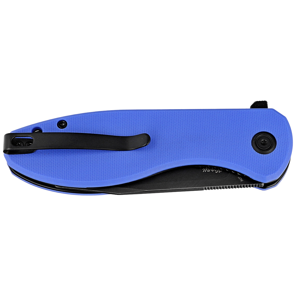 Nóż składany Kubey Knife Master Chief Blue G10, Blackwashed AUS-10 by Keanu Alfaro (KU358G) 2 Nóż składany Kubey Knife Master Chief Blue G10, Blackwashed AUS-10 by Keanu Alfaro (KU358G)-2