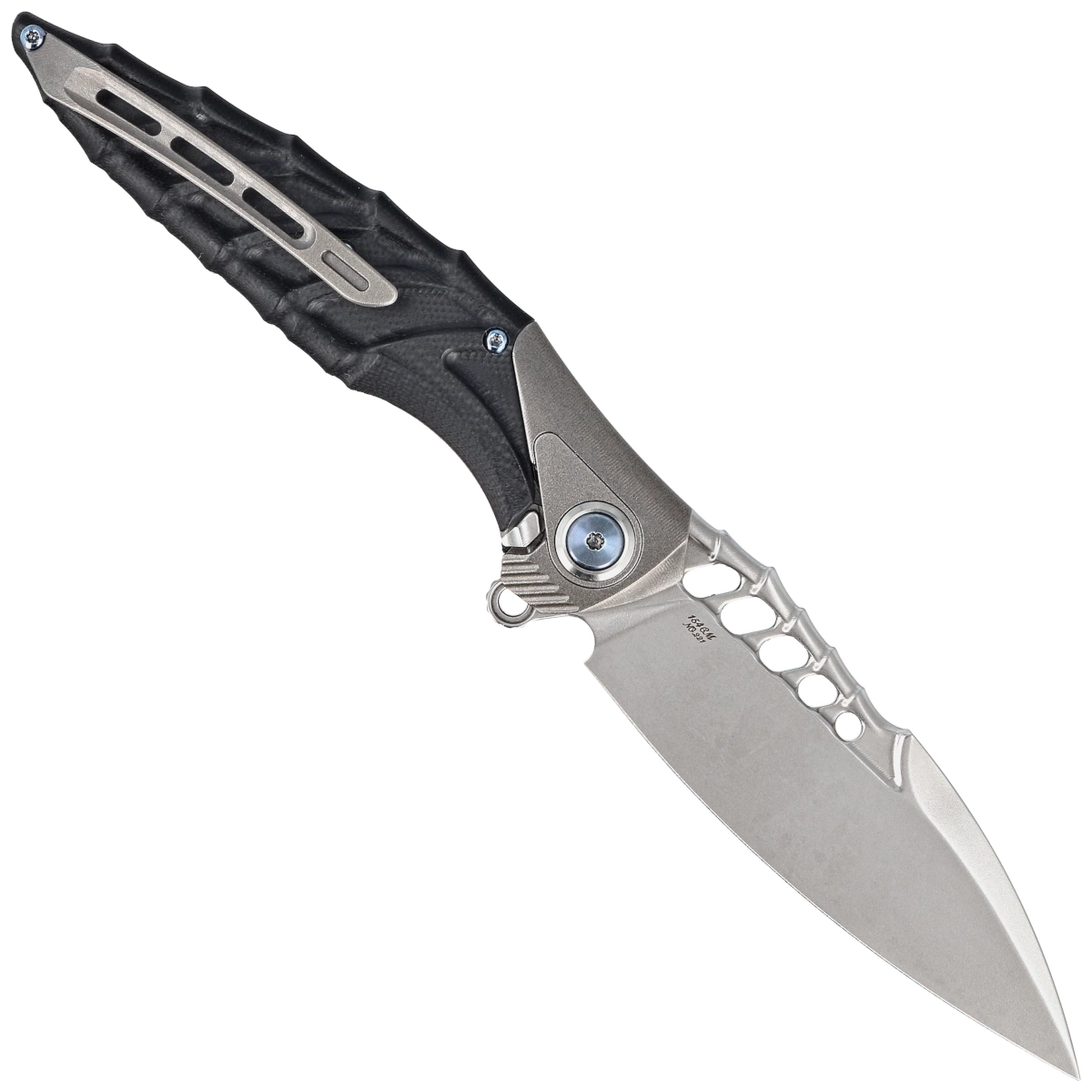 Nóż składany RikeKnife Thor 7 Integral Titanium/Black G10, Satin 154CM (RK-THOR7-B) 2 Nóż składany RikeKnife Thor 7 Integral Titanium/Black G10, Satin 154CM (RK-THOR7-B)-2