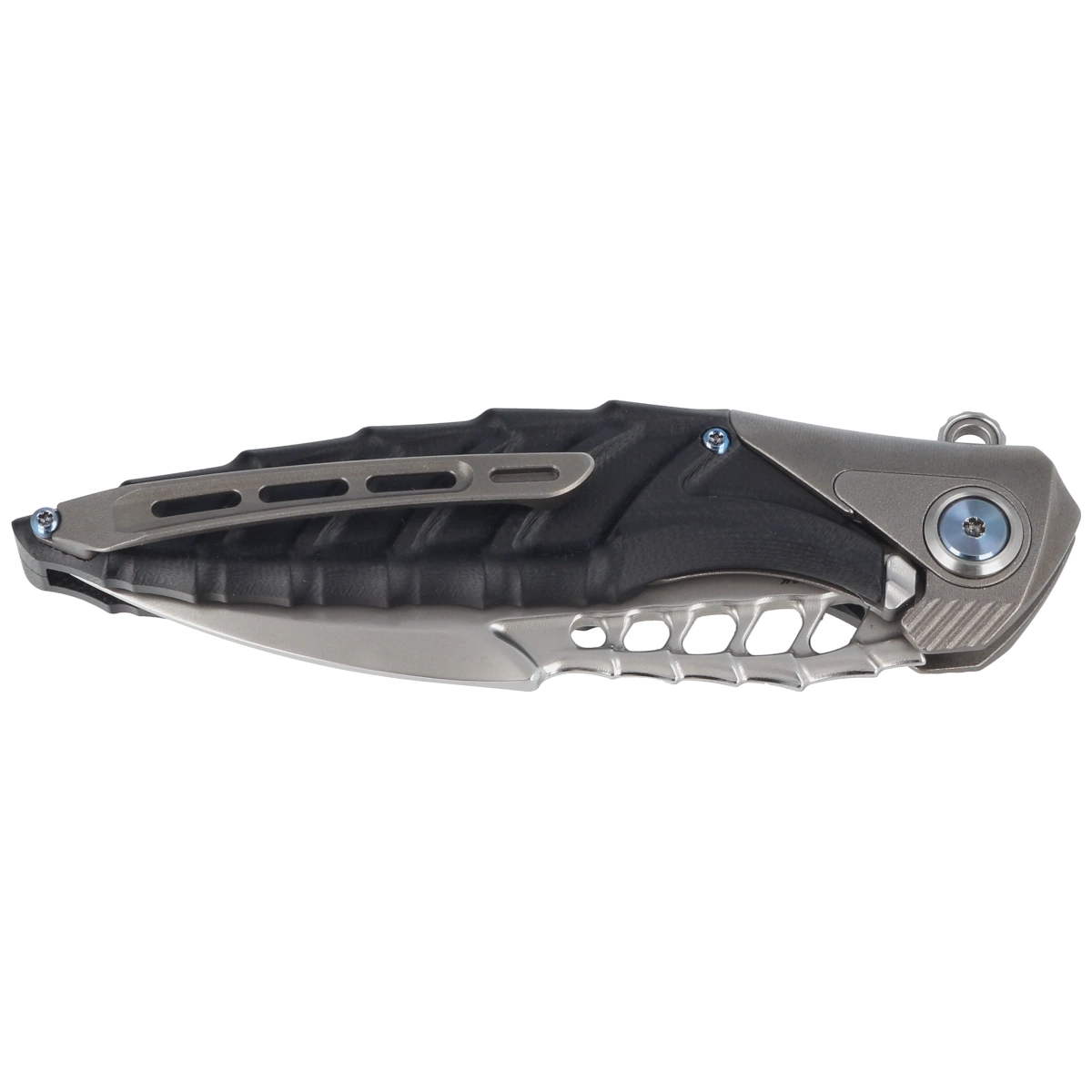 Nóż składany RikeKnife Thor 7 Integral Titanium/Black G10, Satin 154CM (RK-THOR7-B) 4 Nóż składany RikeKnife Thor 7 Integral Titanium/Black G10, Satin 154CM (RK-THOR7-B)-4