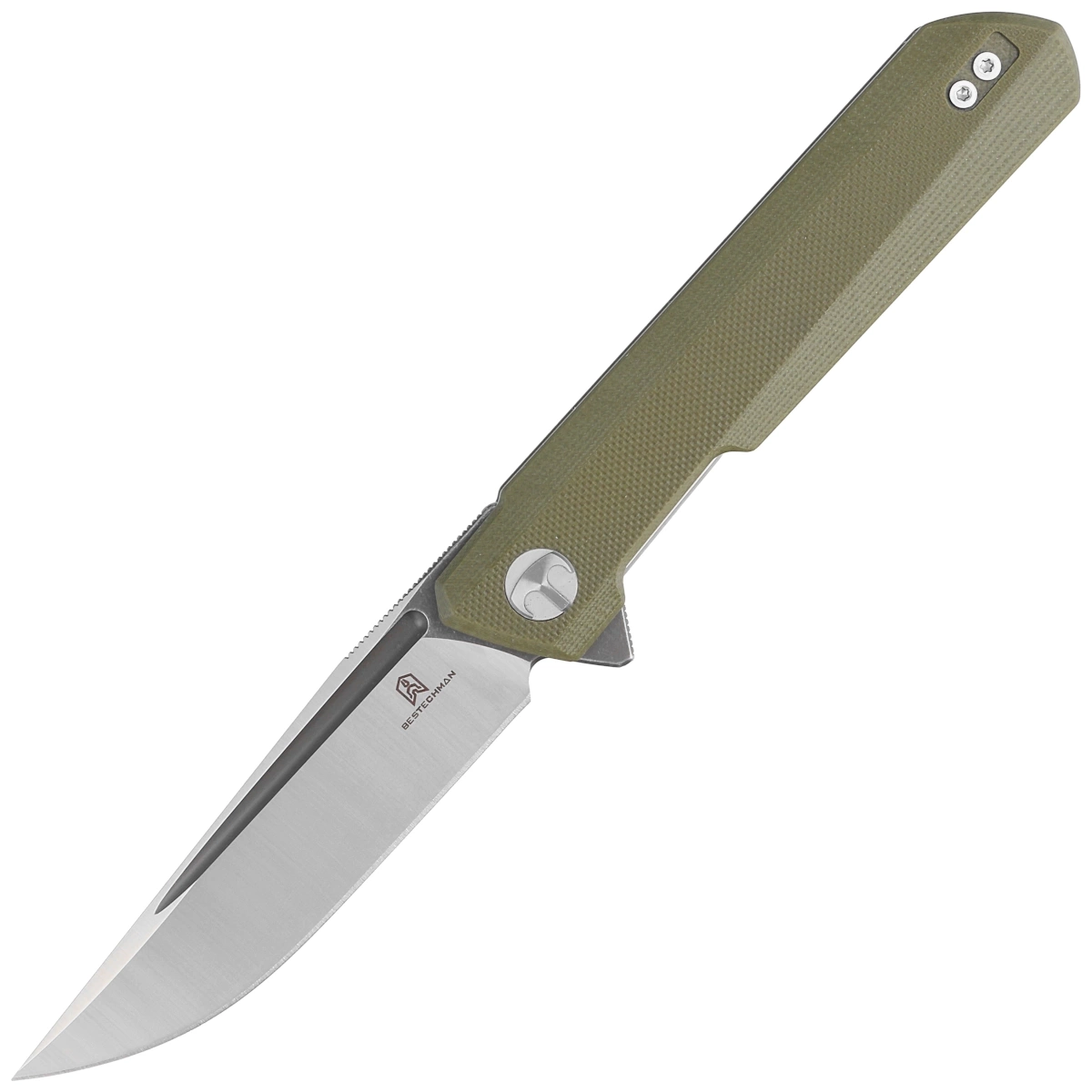 Nóż składany Bestechman Dundee OD Green G10, Grey PVD / Satin D2 by Ostap Hel (BMK01E) 1 Nóż składany Bestechman Dundee OD Green G10, Grey PVD / Satin D2 by Ostap Hel (BMK01E)-1