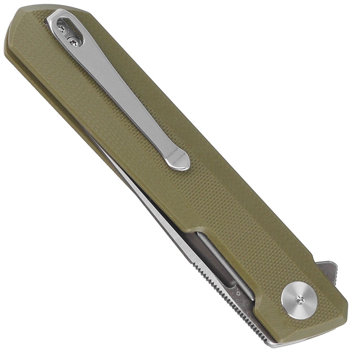 Nóż składany Bestechman Dundee OD Green G10, Grey PVD / Satin D2 by Ostap Hel (BMK01E) 4 Nóż składany Bestechman Dundee OD Green G10, Grey PVD / Satin D2 by Ostap Hel (BMK01E)-4