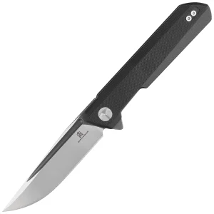 Nóż składany Bestechman Dundee Black G10, Grey PVD / Satin D2 by Ostap Hel (BMK01D)-1