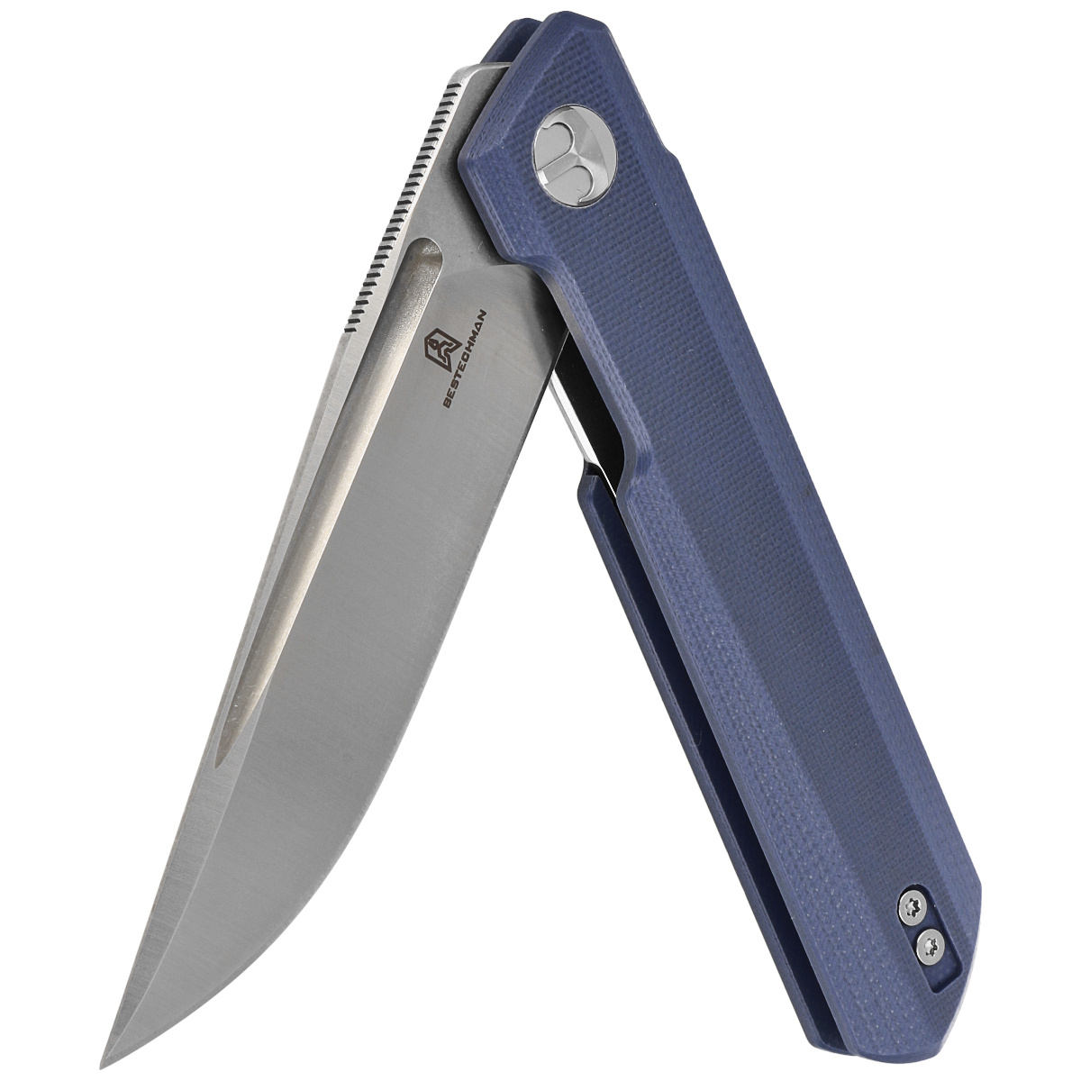 Nóż składany Bestechman Dundee Grey G10, Stonewashed / Satin D2 by Ostap Hel (BMK01C) 4 Nóż składany Bestechman Dundee Grey G10, Stonewashed / Satin D2 by Ostap Hel (BMK01C)-4