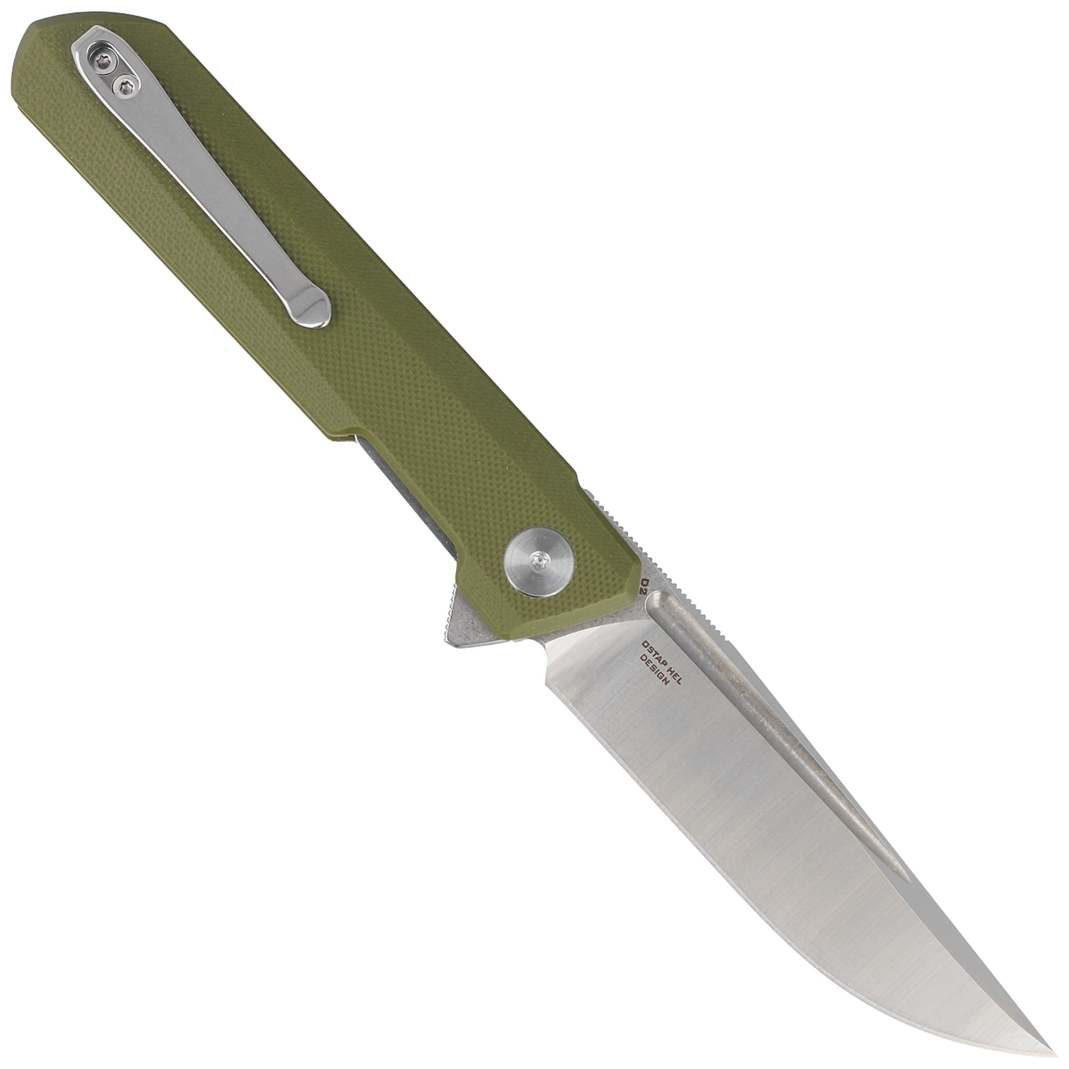 Nóż składany Bestechman Dundee OD Green G10, Stonewashed / Satin D2 by Ostap Hel (BMK01B) 2 Nóż składany Bestechman Dundee OD Green G10, Stonewashed / Satin D2 by Ostap Hel (BMK01B)-2