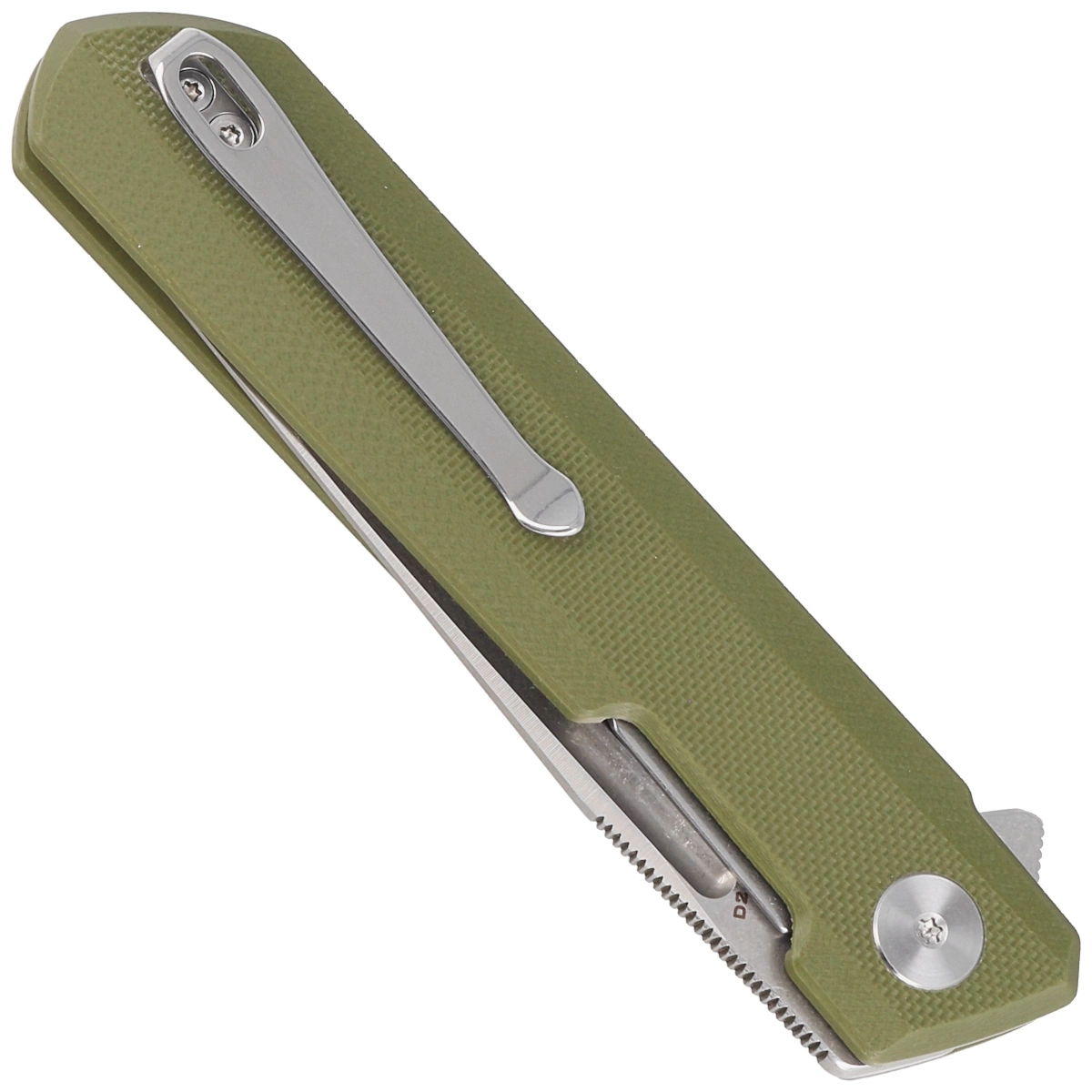 Nóż składany Bestechman Dundee OD Green G10, Stonewashed / Satin D2 by Ostap Hel (BMK01B) 4 Nóż składany Bestechman Dundee OD Green G10, Stonewashed / Satin D2 by Ostap Hel (BMK01B)-4