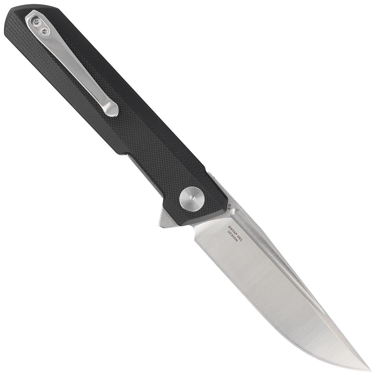 Nóż składany Bestechman Dundee Black G10, Stonewashed / Satin D2 by Ostap Hel (BMK01A) 2 Nóż składany Bestechman Dundee Black G10, Stonewashed / Satin D2 by Ostap Hel (BMK01A)-2