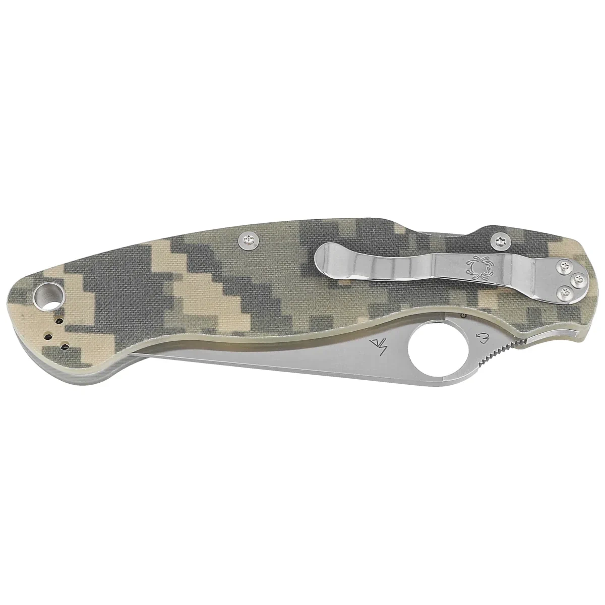 Nóż składany Spyderco Military 2 Digital Camo G10, Satin CPM S30V by Sal, Eric Glesser (C36GPCMO2) 2 Nóż składany Spyderco Military 2 Digital Camo G10, Satin CPM S30V by Sal, Eric Glesser (C36GPCMO2)-2