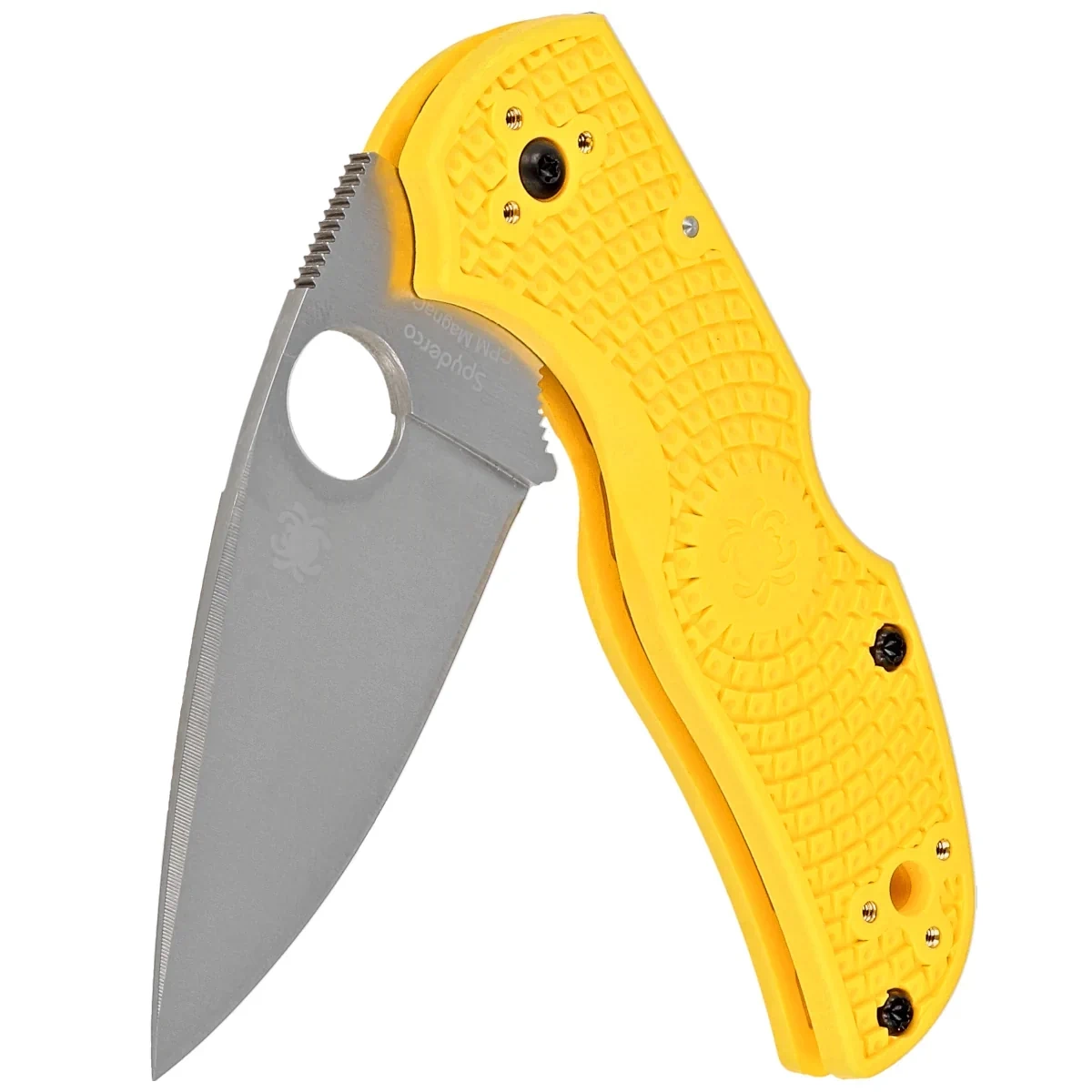 Nóż składany Spyderco Native 5 Salt Yellow FRN, Satin Plain MagnaCut (C41PYL5) 6 Nóż składany Spyderco Native 5 Salt Yellow FRN, Satin Plain MagnaCut (C41PYL5)-6