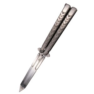 Nóż motylkowy Third Decor Habitat Balisong Bronze Stainless Steel, Chrome 420 (K2813-1)-1