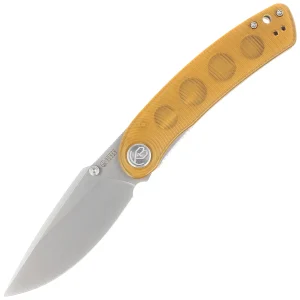 Nóż składany Kubey Momentum Ultem, Bead Blasted AUS-10 by Sherif Manganas (KU344M)-1