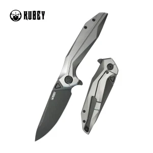 Nóż składany Kubey Nova FL KB235E, Gray Titanium, Black Stonewashed 14C28N-1