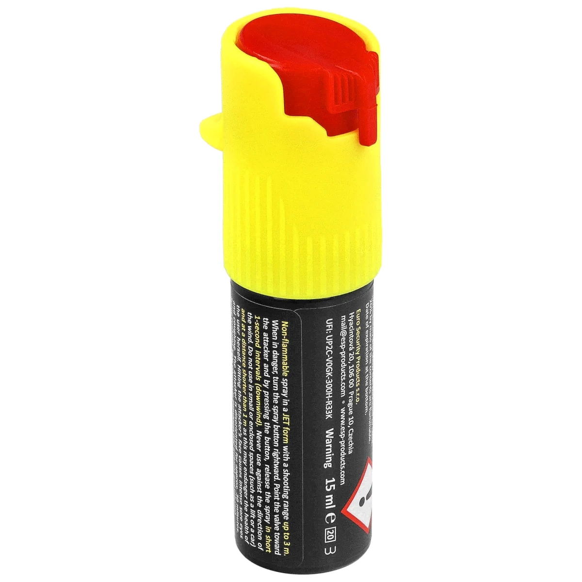 Gaz pieprzowy ESP Hurricane Jet Yellow 15 ml - strumień (SpH-Zlut) 2 Gaz pieprzowy ESP Hurricane Jet Yellow 15 ml - strumień (SpH-Zlut)-2