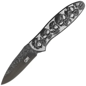 Nóż składany Herbertz CJH Skulls Stainless Steel, Titanium Coated 420 (10000355)-1