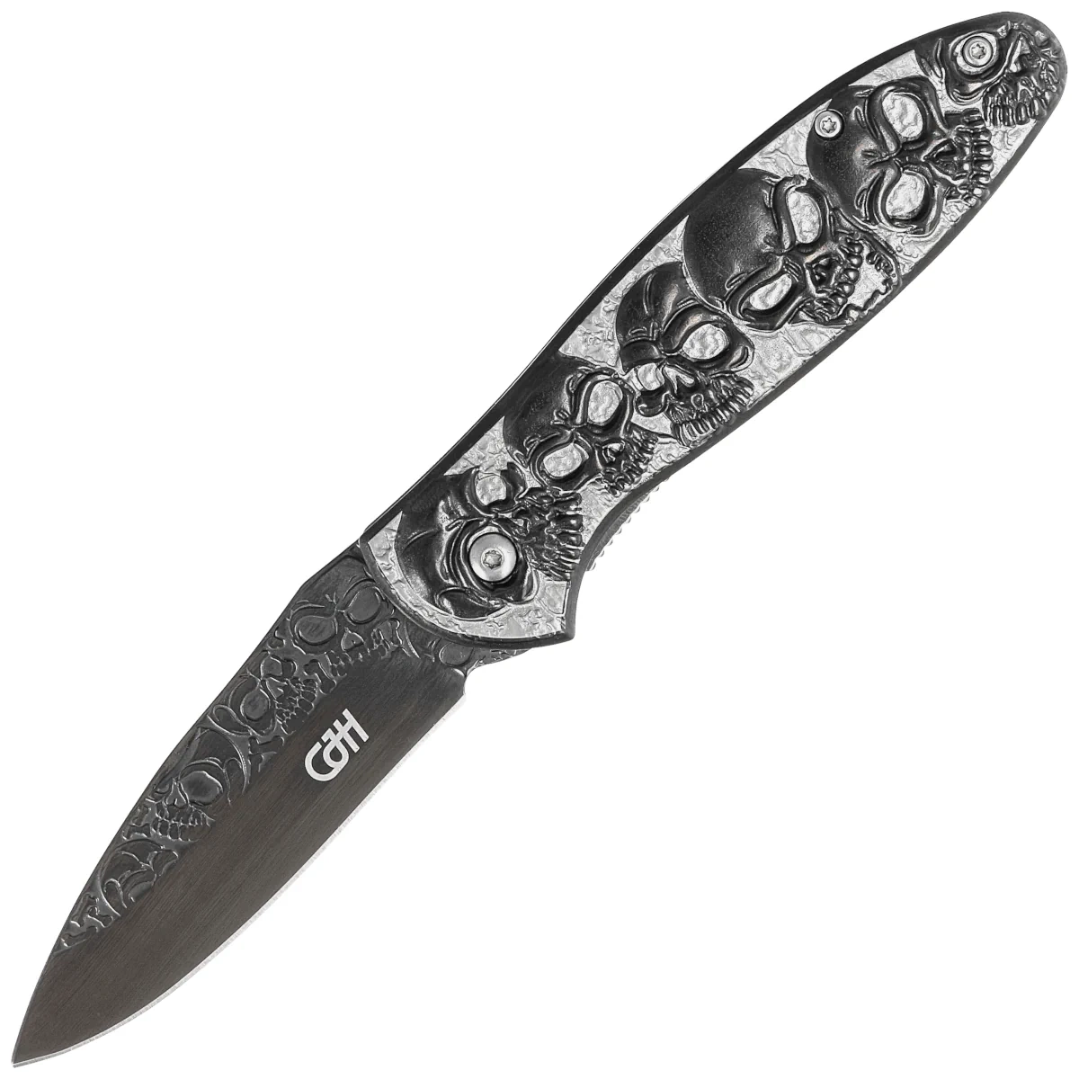 Nóż składany Herbertz CJH Skulls Stainless Steel, Titanium Coated 420 (10000355) 1 Nóż składany Herbertz CJH Skulls Stainless Steel, Titanium Coated 420 (10000355)-1
