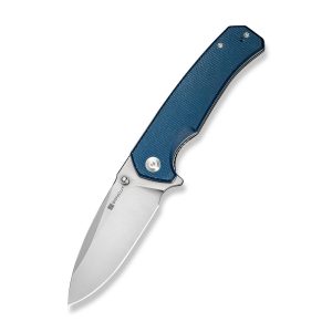 Nóż składany Sencut Skarnax Blue Canvas Micarta, Satin 9Cr18MoV (S24025-3)-1