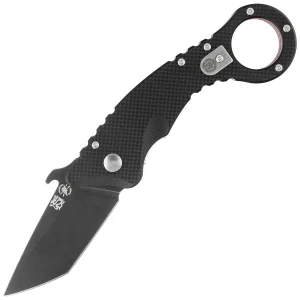 Nóż składany Spartan Blades Ronin Shoto Karambit Black G10, Black TiN CPM 154CM by Tu Lam (SFBL9BK)-1