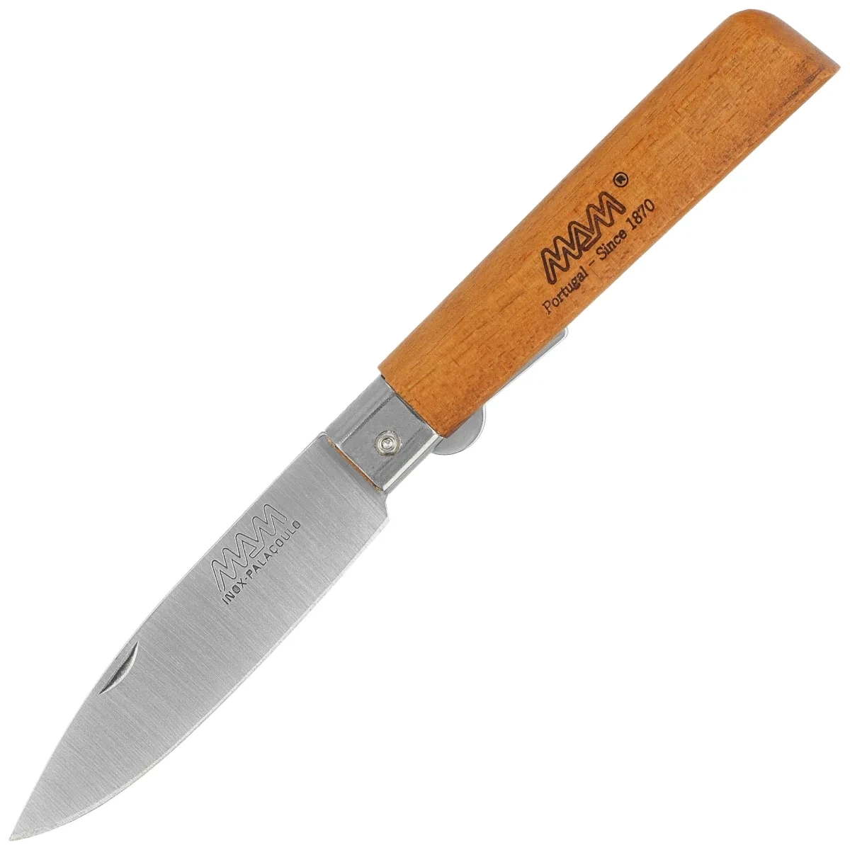 Nóż składany MAM Tiger Wood, Inox HW, Satin X50CrMoV15 (2140)